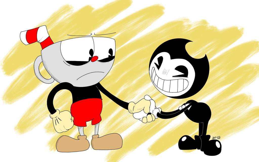 Bendy meets cuphead | Bendy and the Ink Machine Amino