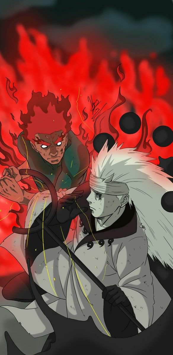 Might Guy 8 gates vs Madara(ten tails) | Naruto Amino