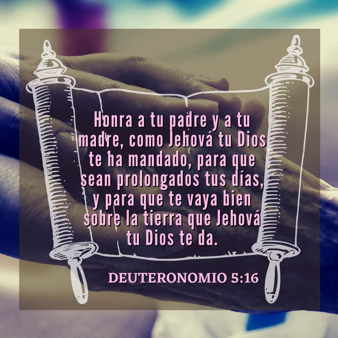 QUINTO MANDAMIENTO, Deuteronomio 5:16. | ∝Somos Cristianos∝ Amino