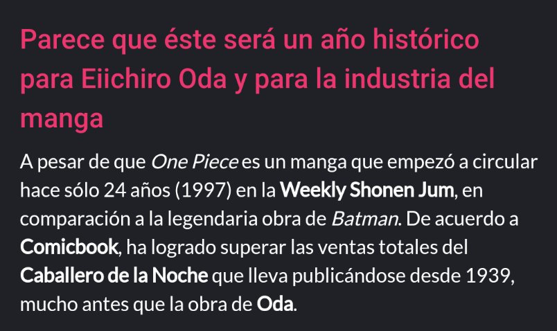 ? ?One Piece supera a Batman ?? | •One Piece• Amino