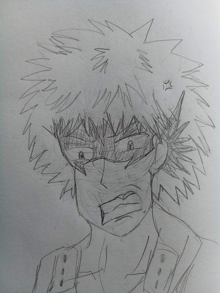 Angry Bakugou (w.i.p sketch) | My Hero Academia Amino