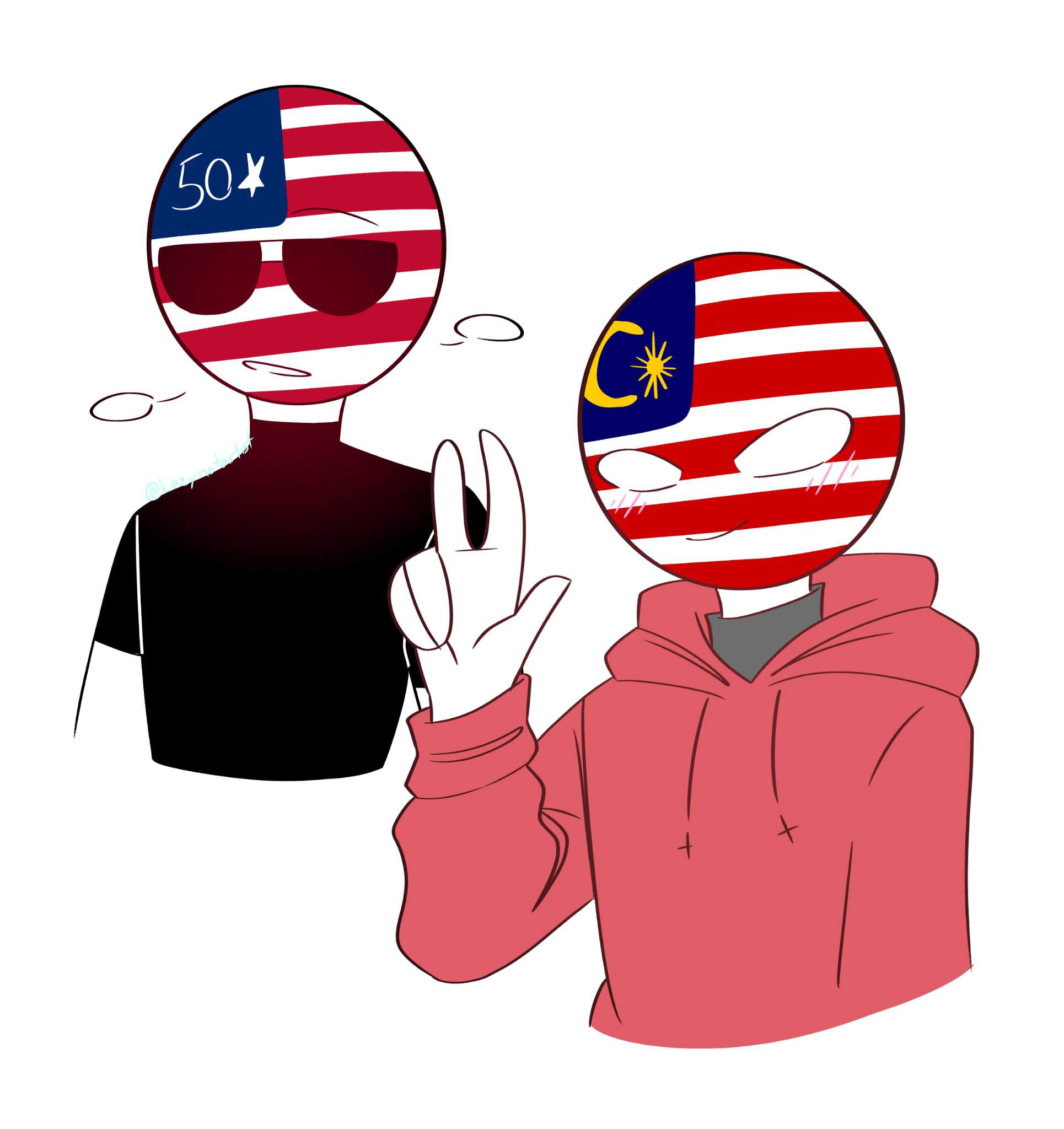 Malaysia and America! | •Countryhumans Amino• [ENG] Amino