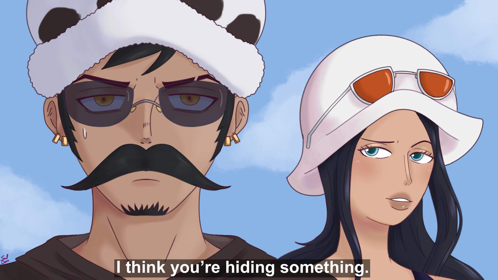 Law & Robin Screenshot Redraw | One Piece Amino