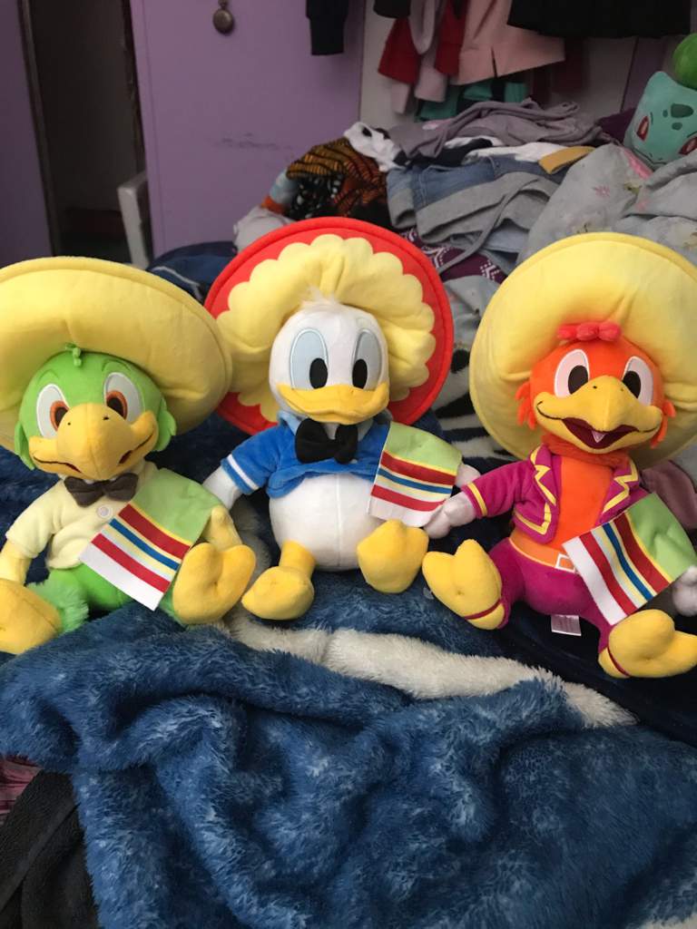 the three caballeros plush