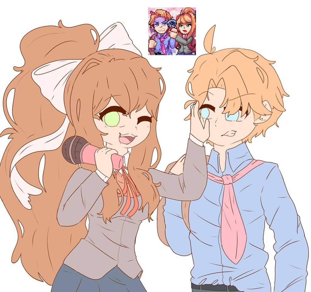 🌸monika And Senpai🌸 Doki Doki Literature Club Amino