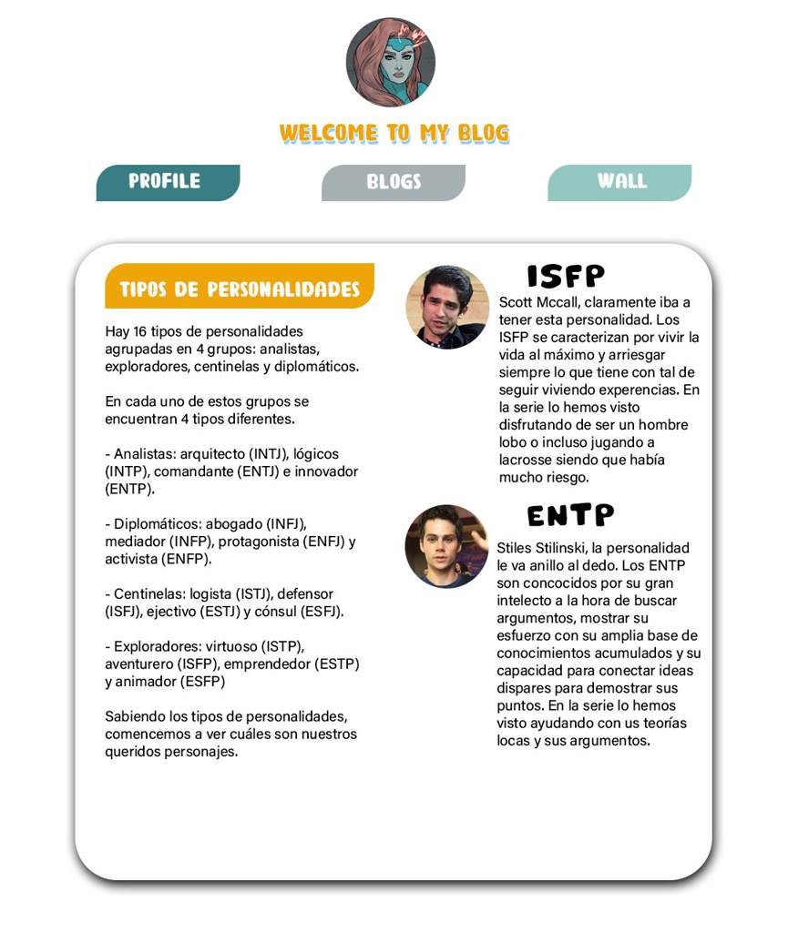 𖠵 Mbti 16 Personalties Teen Wolf Amino En Espanol Amino