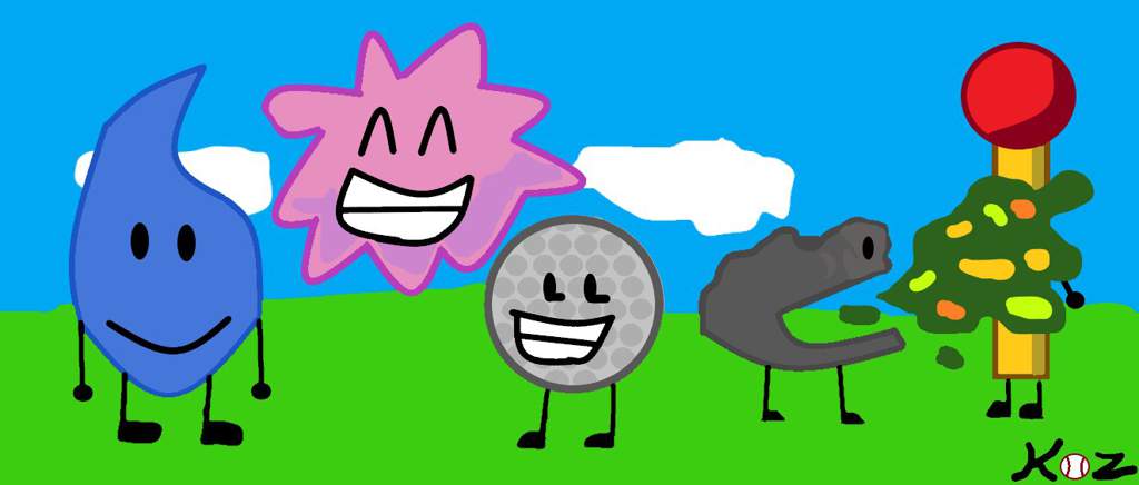 Some BFDI Friends (my first ever art) | Cartoon Amino