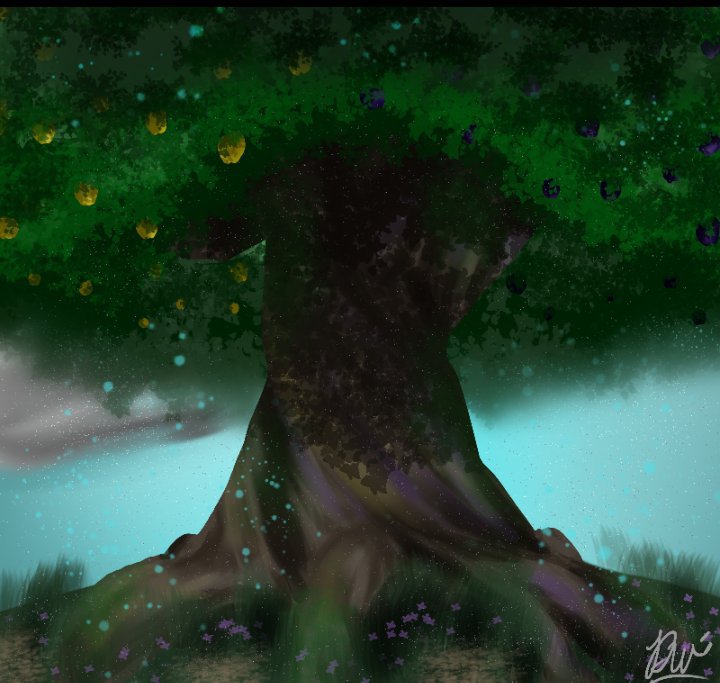 ~The tree of feelings~ so this took me 2 hours to make and I use Krita ...