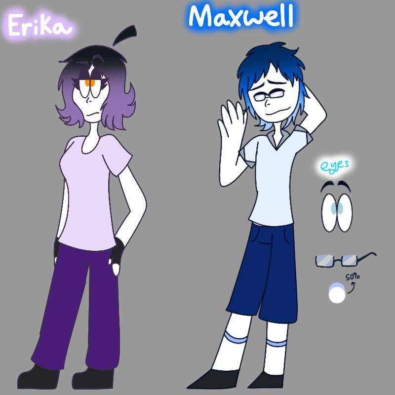 💜💙Erika and Maxwell💜💙 | (Fanmade) Sr. Pelo! Amino Amino