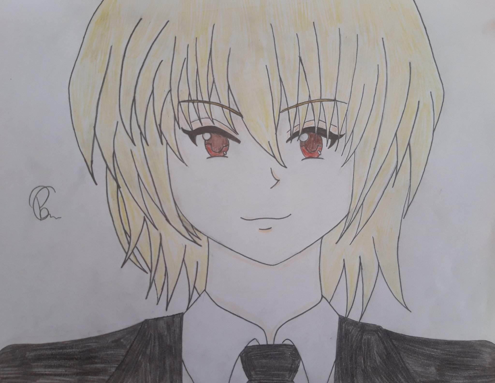 ⛓🥀~Smiling Kurapika drawing~🥀⛓ (2) | Hunter x Hunter Amino