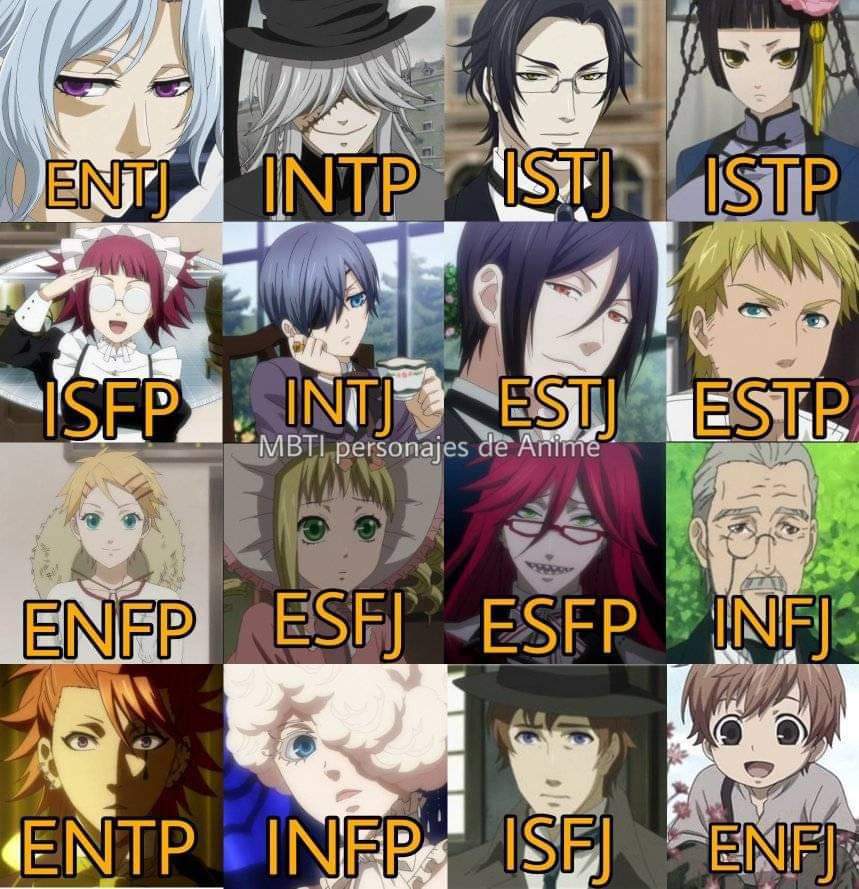 ☕️ . . ⇢ ˗ˏˋ mbti types. ˎˊ˗ ꒰ 🥀 ꒱ | Black Butler Amino