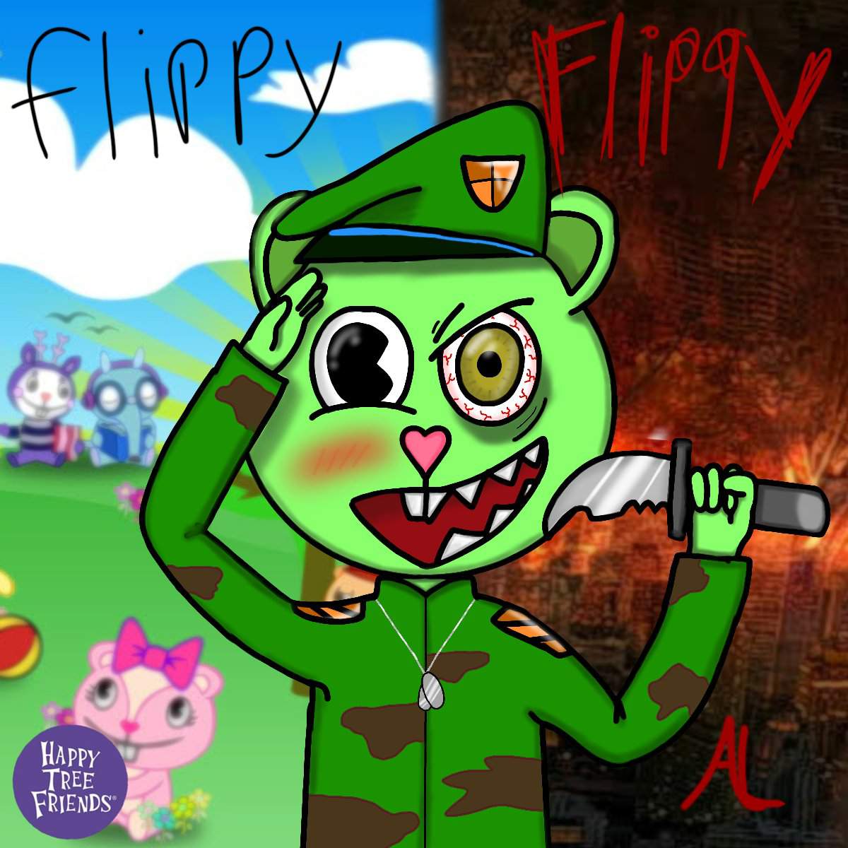 Flippy/Fliqpy Art | Happy Tree Friends Amino