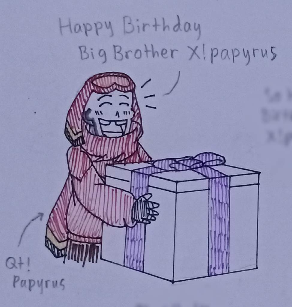 Happy Birthday To Xpapyrus Official Xtaleunderverse Amino 