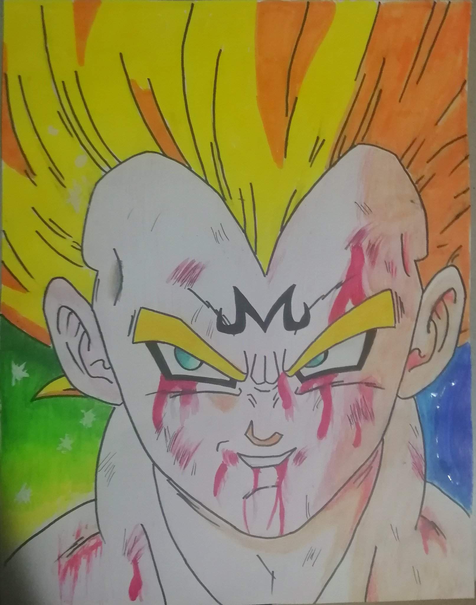 Poster Majin vegeta terminado | DRAGON BALL ESPAÑOL Amino