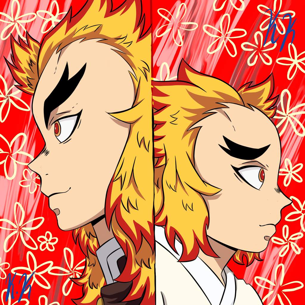 Kyojuro and senjuro drawing! ( the rengoku brothers ) | Demon Slayer ...