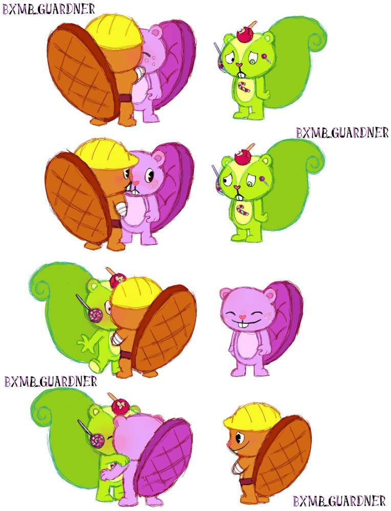 Toothy X Nutty X Handy Appreciation Post!!1! | Happy Tree Friends Amino