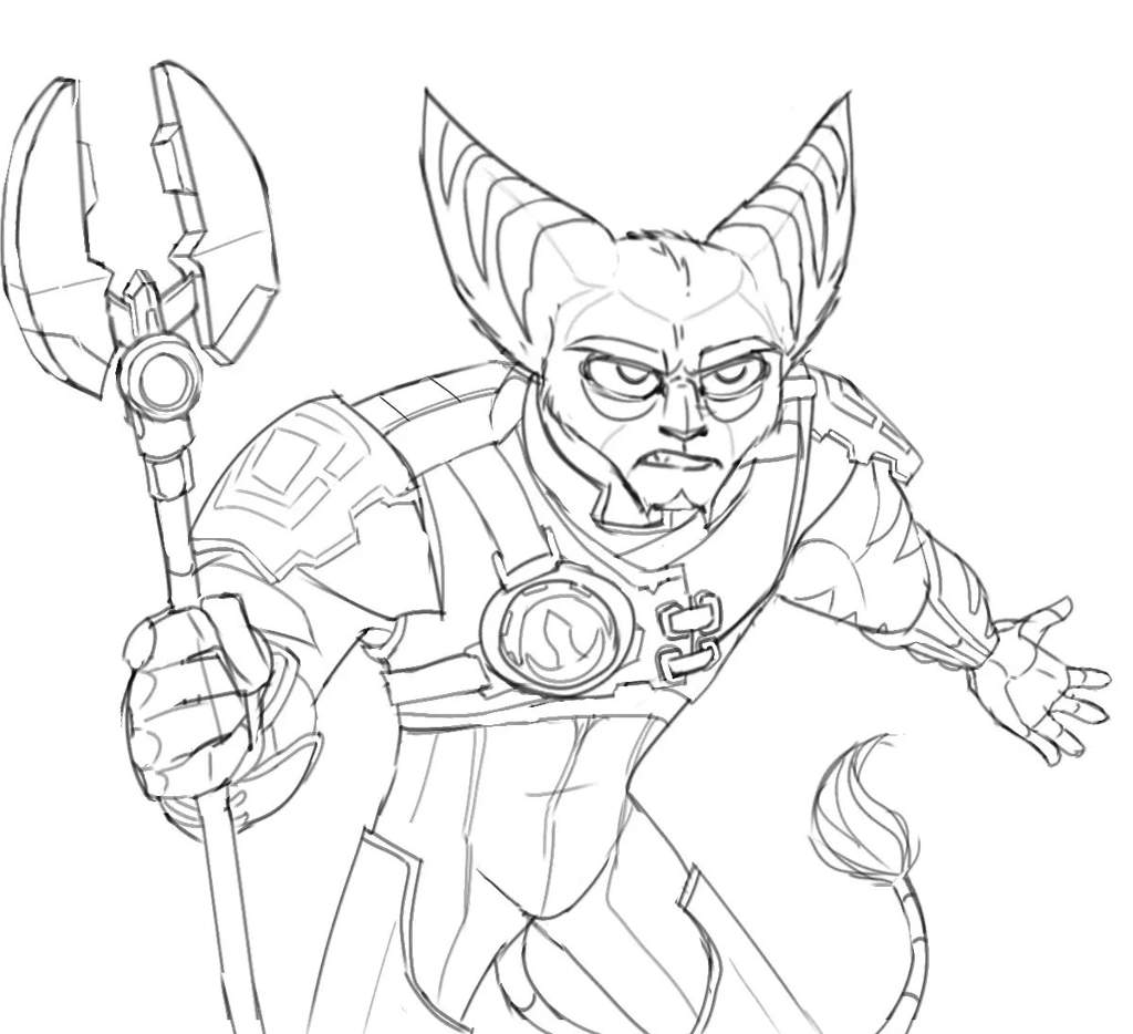 free ratchet and clank coloring pages