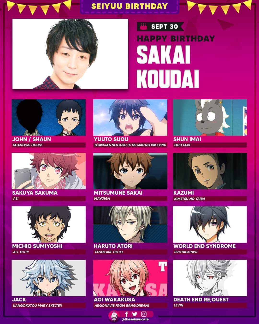 Happy birthday Sakai | A3! Act! Addict! Actors! Amino