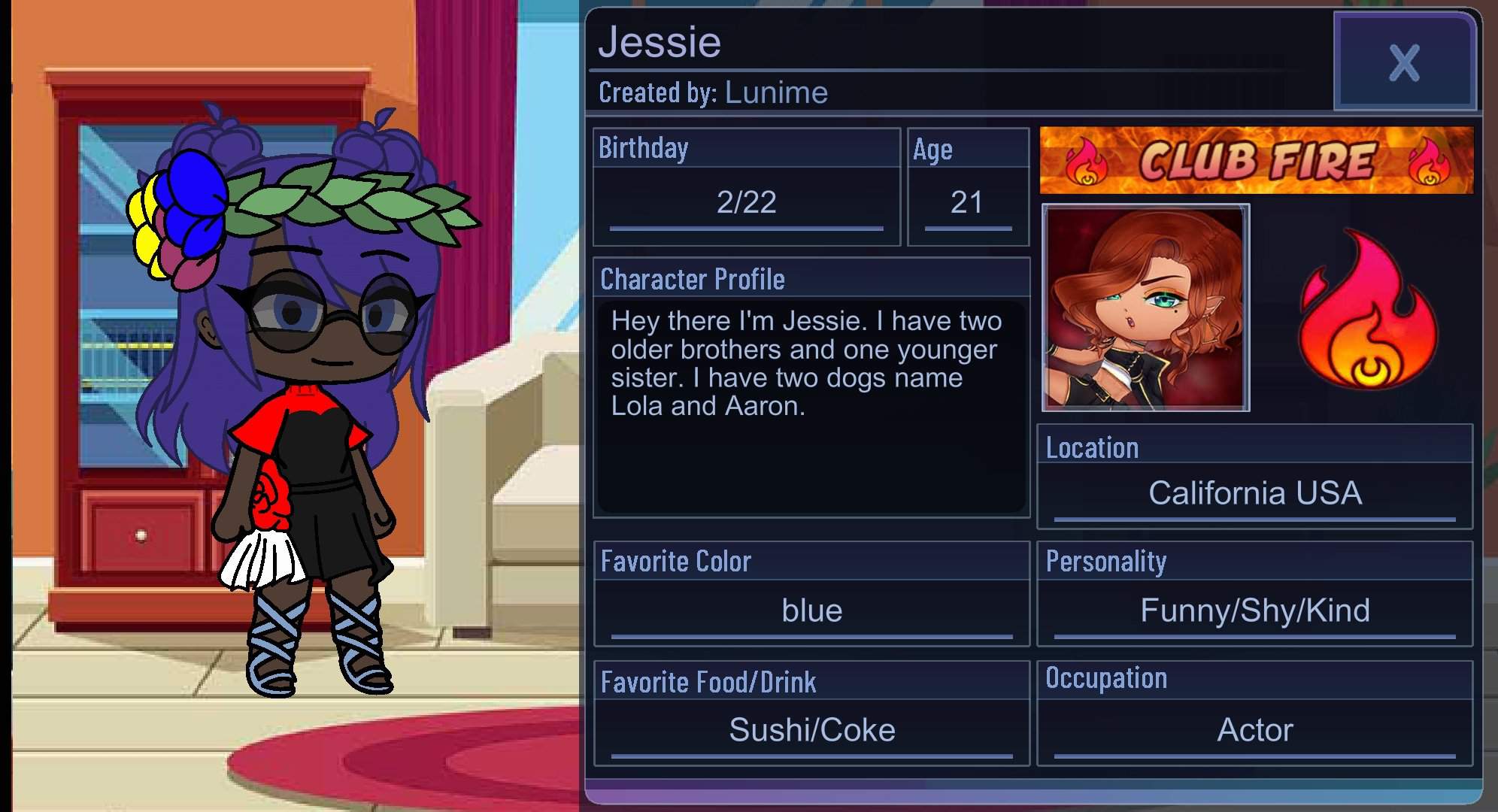 My friend made an OC, so everyone meet Jessie! | Gacha - Town Amino