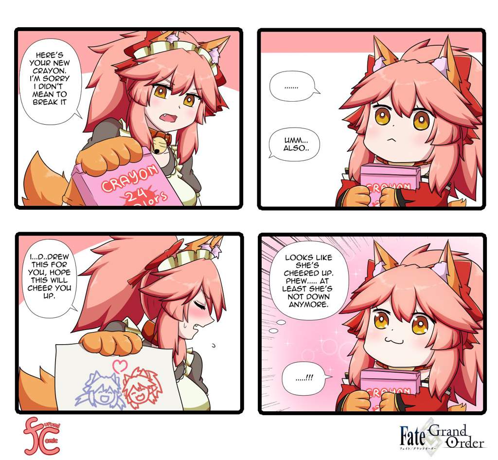 Tamamo chikita con traje de fou es lo mejor que vi en mi vida uwu. 