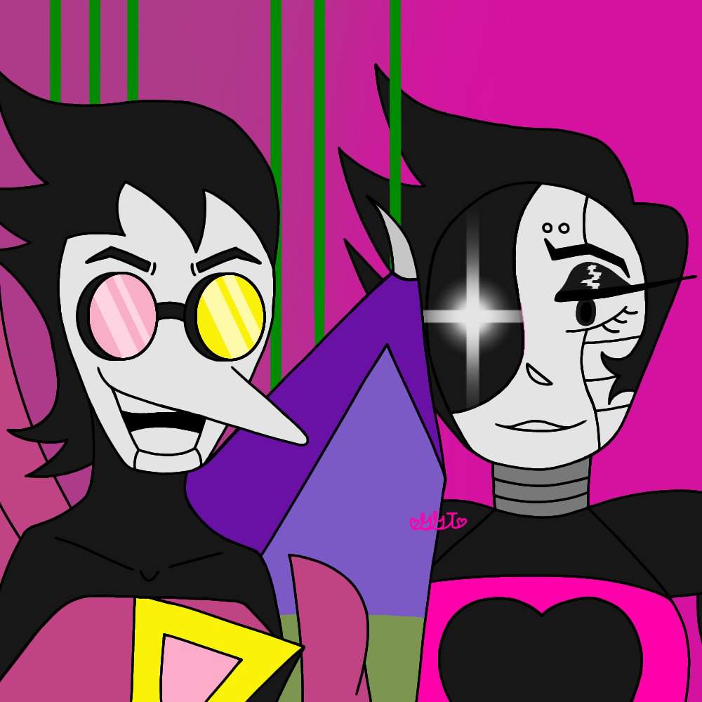 Spamton Neo and Mettaton Neo | Undertale and Deltarune Crossover Art