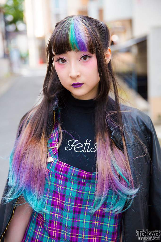 Чем красят волосы в японии
