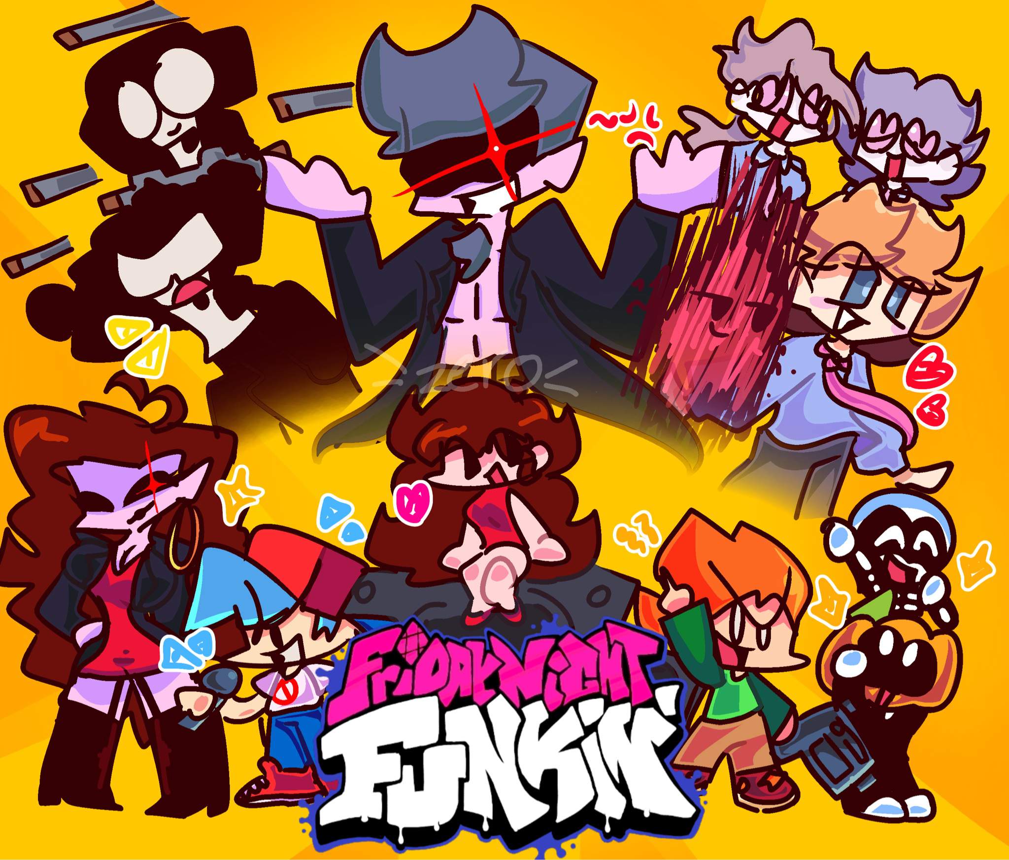 happy 1st fnf anniversary !! [late] | Friday Night Funkin' Amino Amino