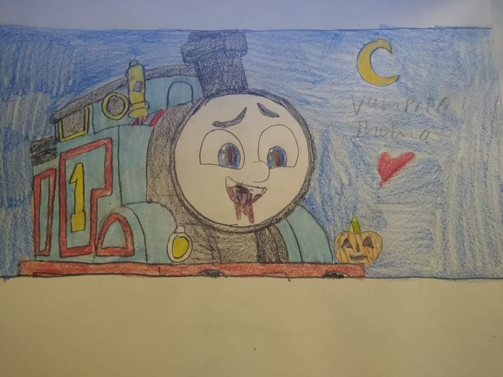 Vampire Thomas All Engines go Halloween Picture by hamiltonhannah18