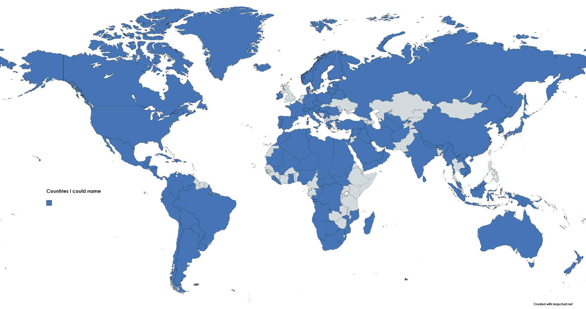 How many countries can you name without help? | Polls Amino