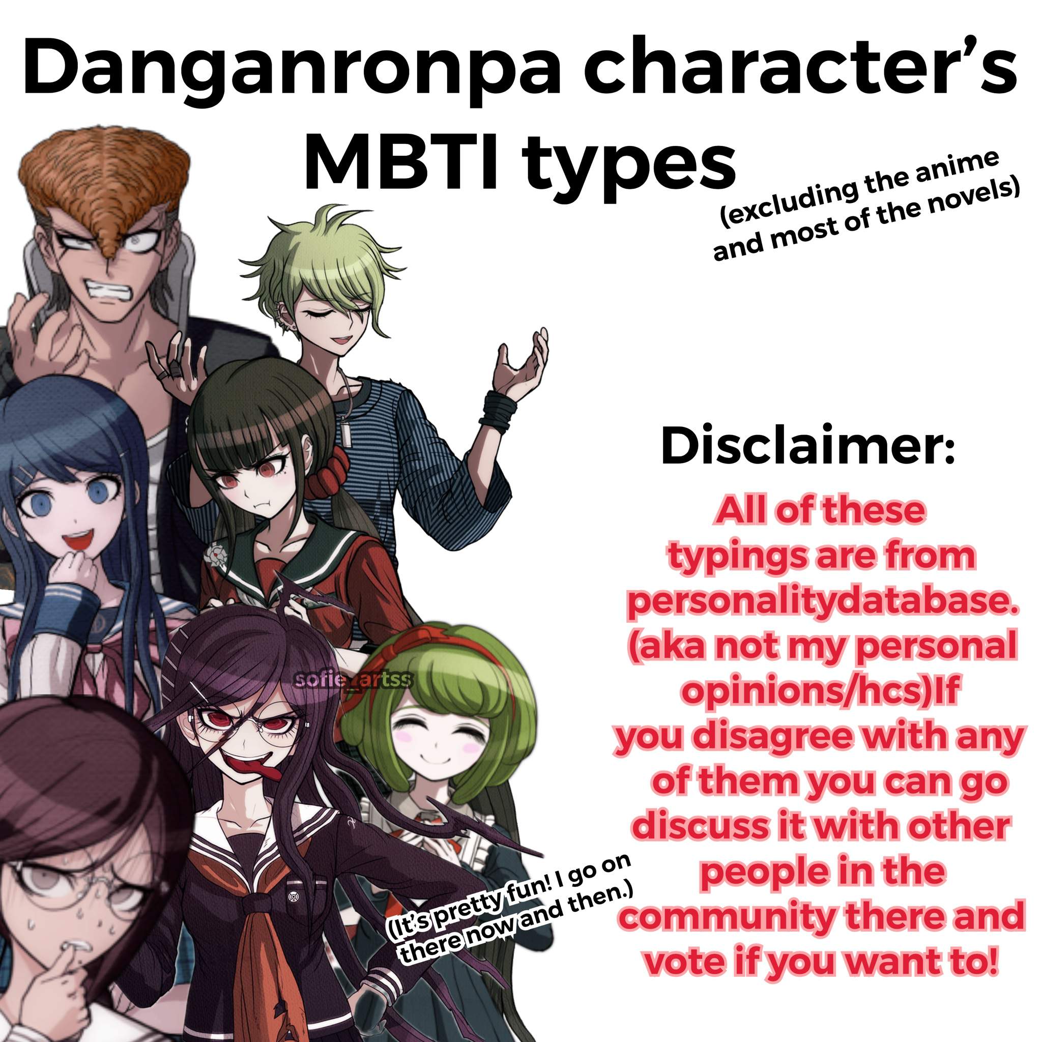 Danganronpa MBTI personality types | Danganronpa Amino