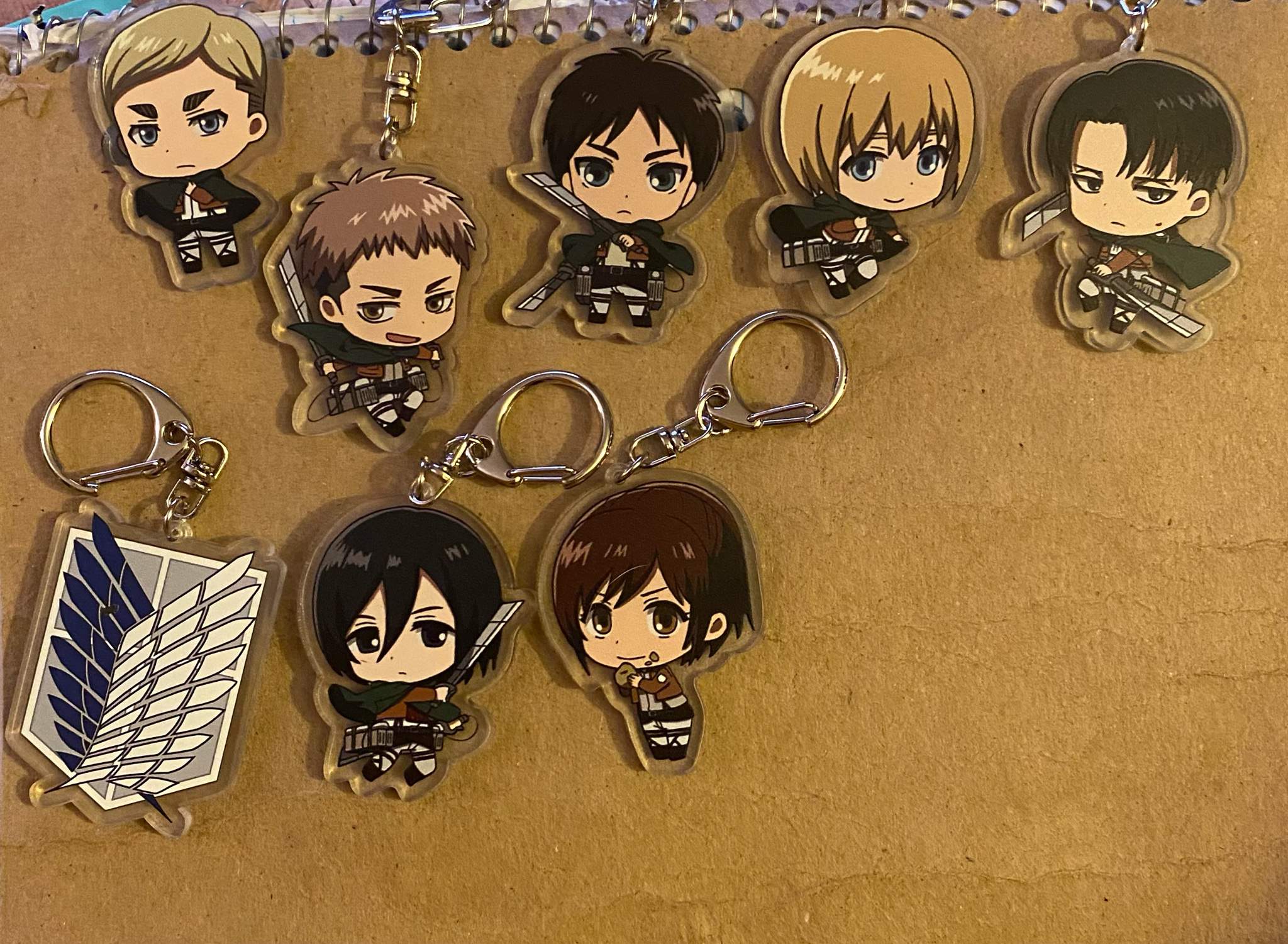 New AOT Key chains | Anime Amino