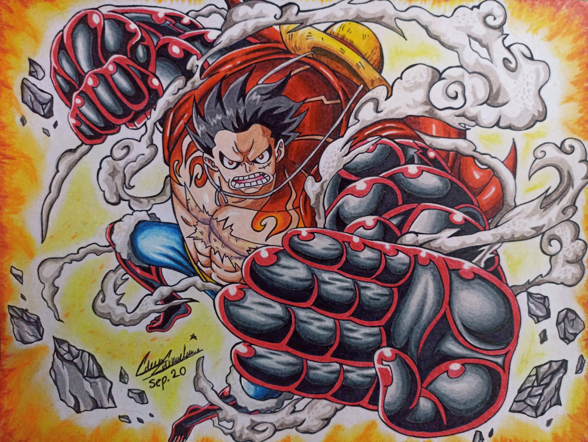 Luffy Gear 4th 🦾🦾🦾 | •Anime• Amino