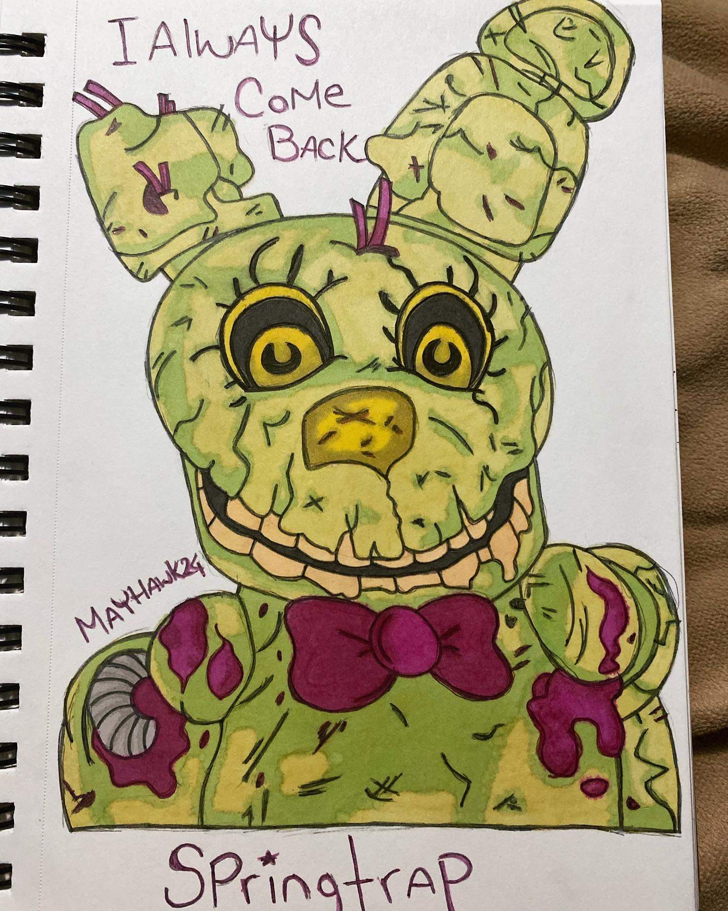 Springtrap Drawing | Five Nights At Freddy's Amino