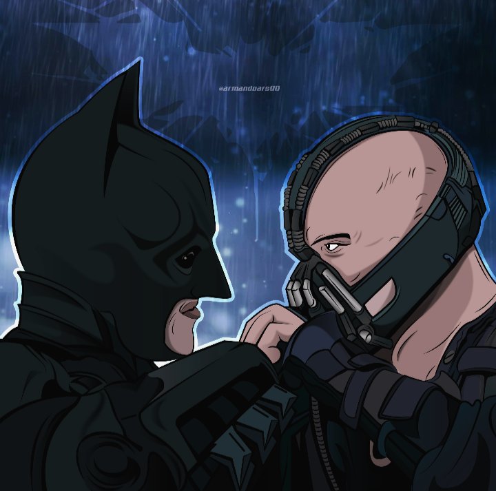 Mi fan art - Batman ? vs Bane ?? | •Cómics• Amino