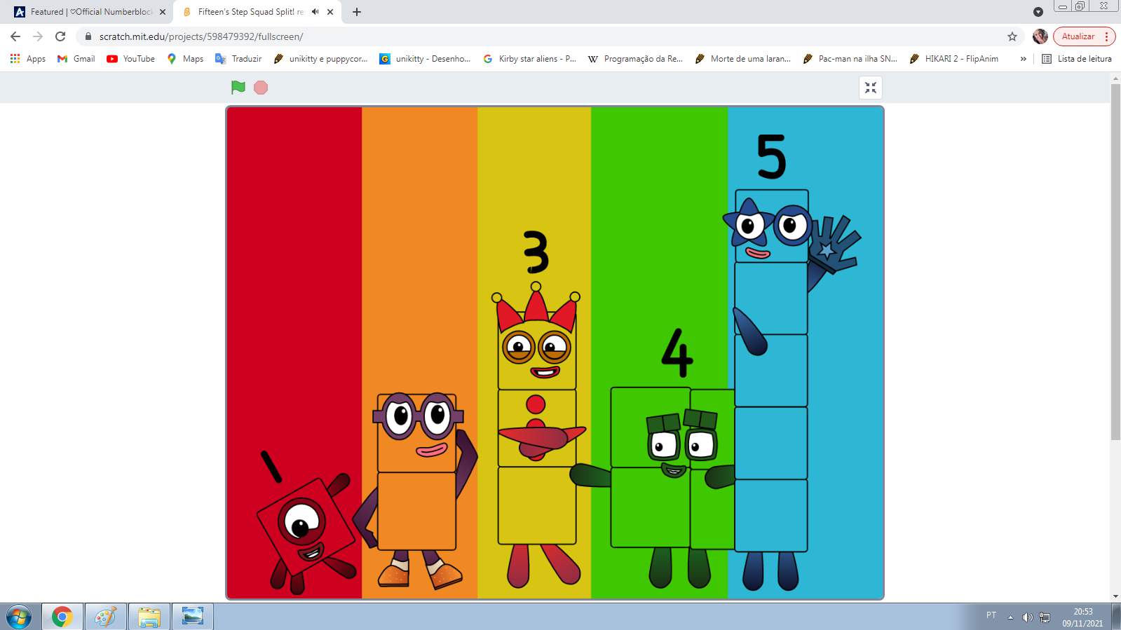 Fifteen splits in 1, 2, 3, 4 and 5 but... | ♡Official Numberblocks ...