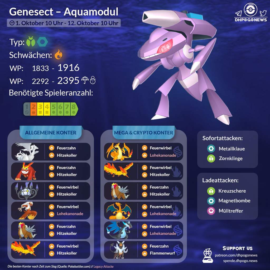 Eine Lösung für das mysteriöse Genesect. Pokémon GO Germany Amino