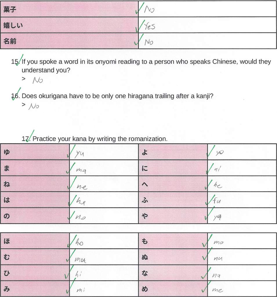 how to write homework in hiragana