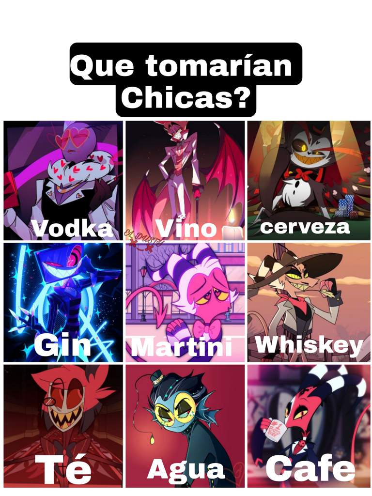 Que tomarían chicas xdd | Hazbin Hotel Amino! Español Amino