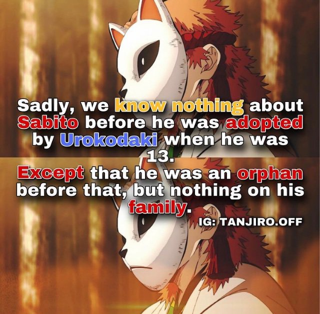 Fact about Sabito | Demon Slayer: Kimetsu No Yaiba Amino