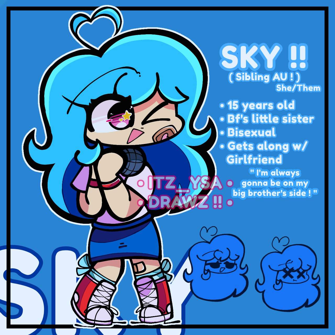 Sky ! || BF and Sky sibling AU !! | Friday Night Funkin' Amino Amino