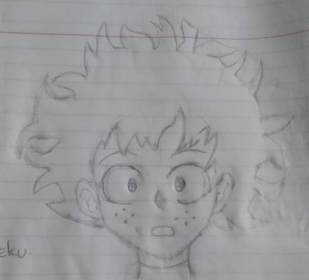 Boceto De Deku 