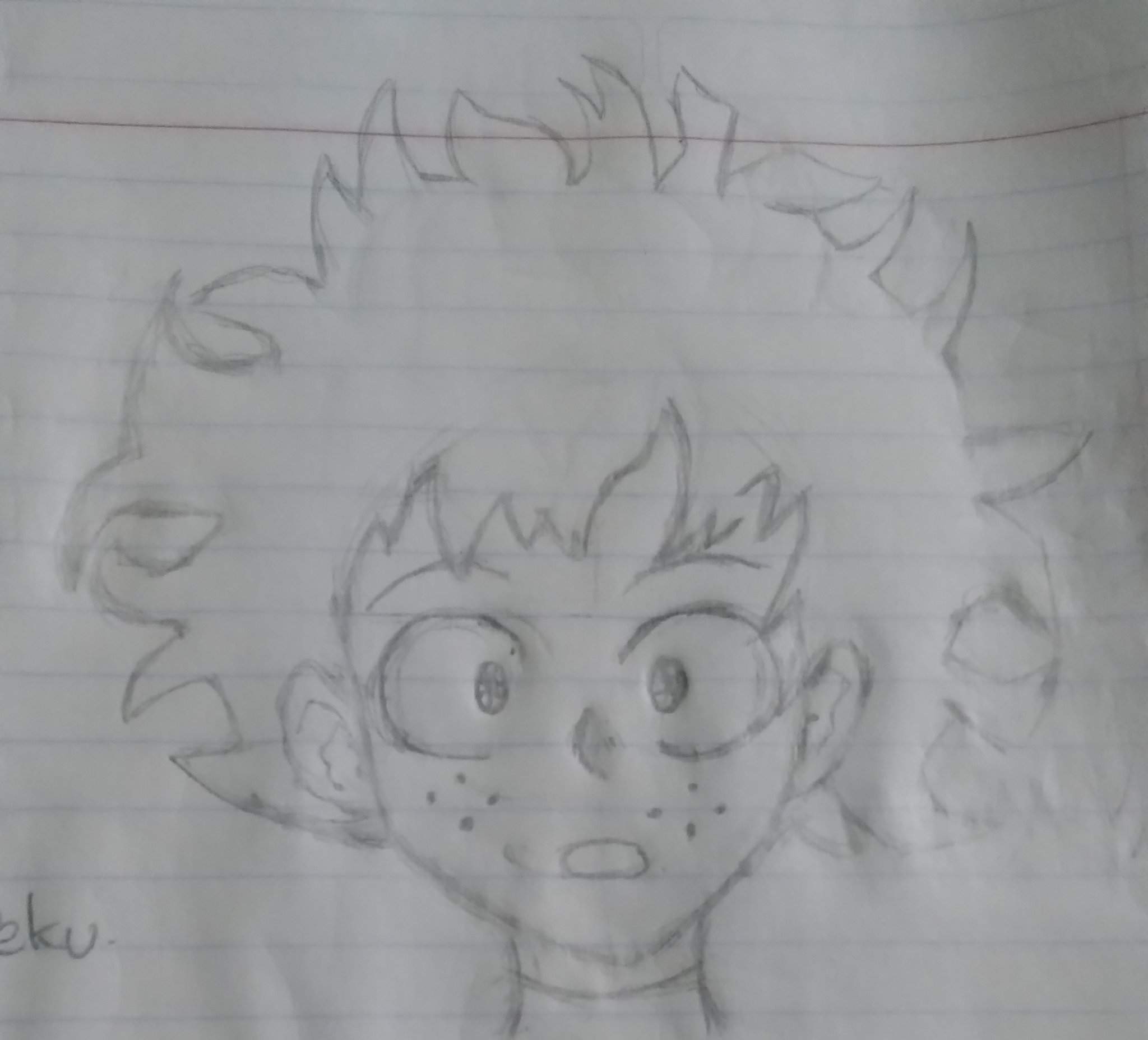 Boceto de deku | Dibujos Amino