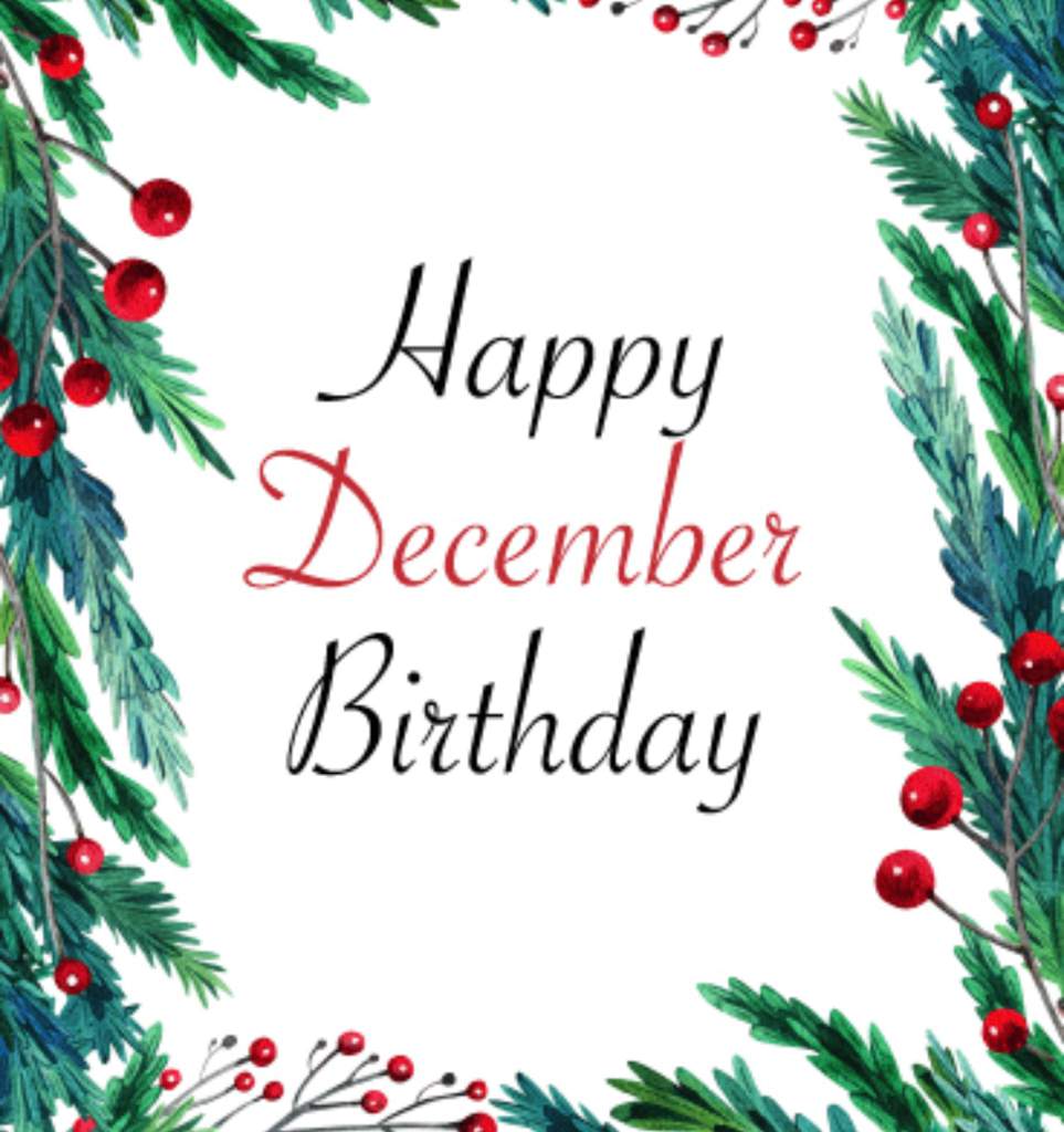 December birthday gif