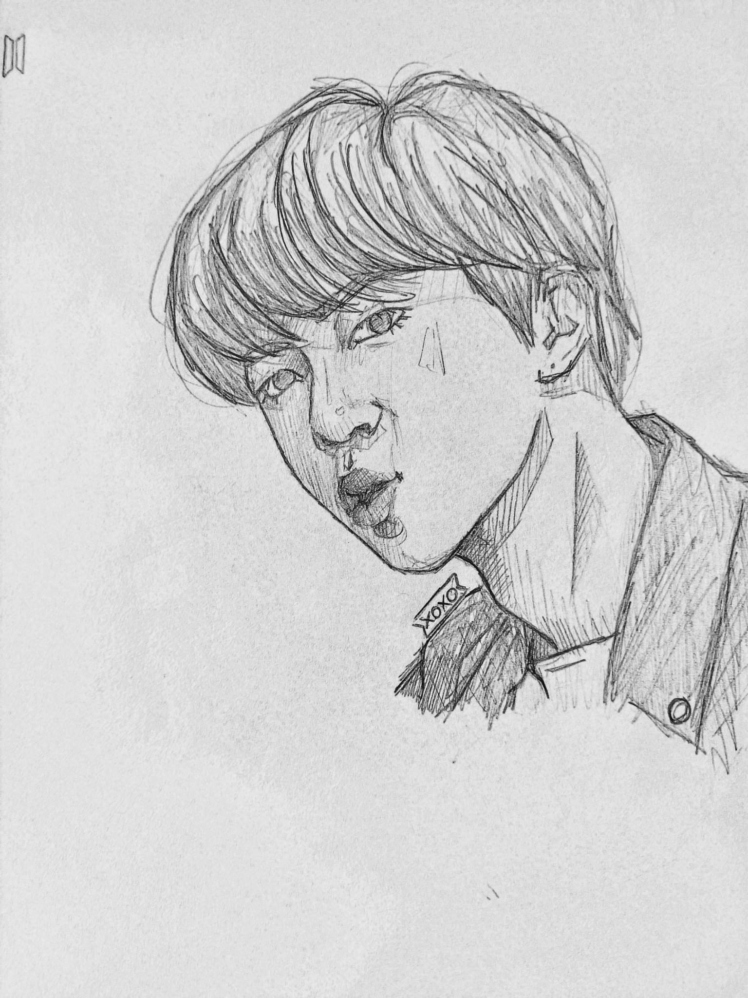 Croquis de Jin pour son anniv' | BTS France Amino