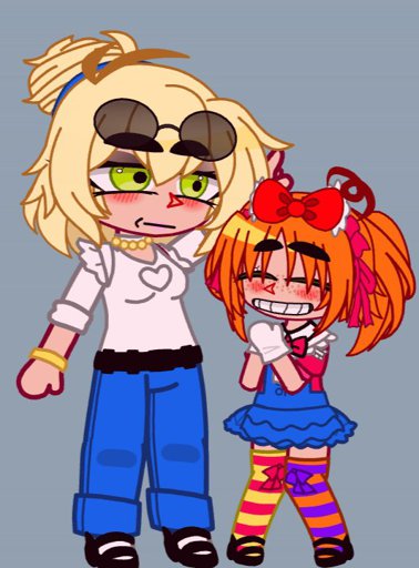 Dont question 🥺 C.c and Pigtail girl | Gacha Fnaf World Amino