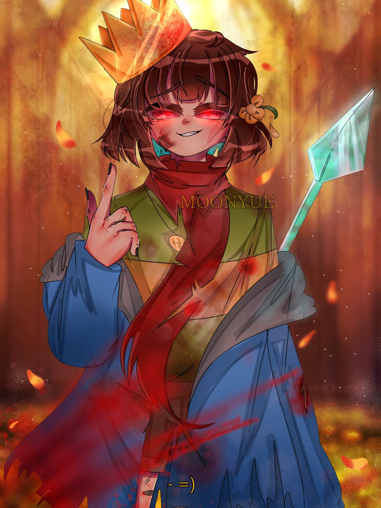 UNDERTALE FANART|| chara 🌿 | Arts And OCs Amino