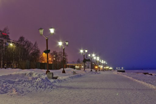 Петрозаводск зимой фото Набережная петрозаводска зимой - Фото