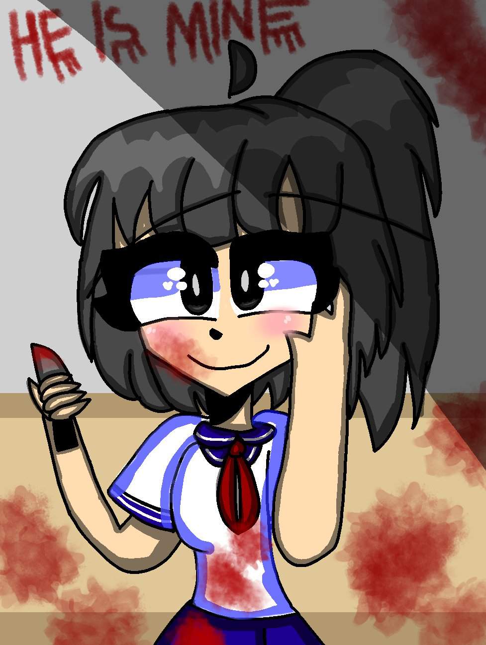 Que opinan de mi dibujo de ayano? | Yandere Simulator 💌 Amino Amino