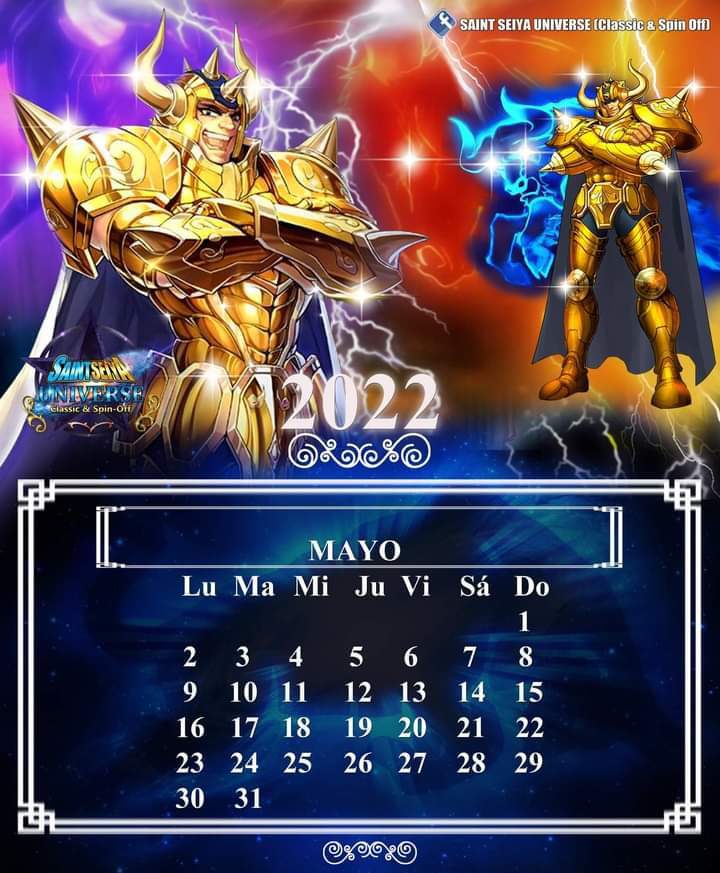 Calendario 2022 Los Caballeros Del zodiaco. Amino