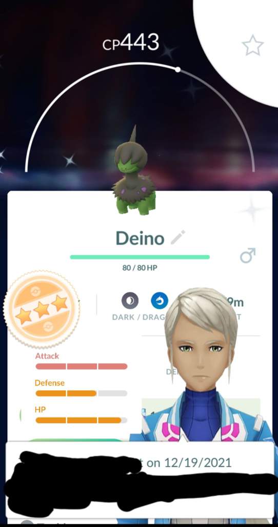 Pokemon Go Shiny Deino-opalescentes kapuno